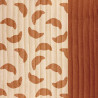 Printed Quilted Double Gauze CROISSANT 1J / DG UNIE Nude / Toffee